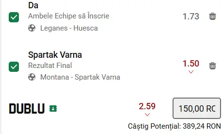 Biletul zilei fotbal 18 mai 2026