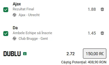 Biletul zilei fotbal 24 mai 2026