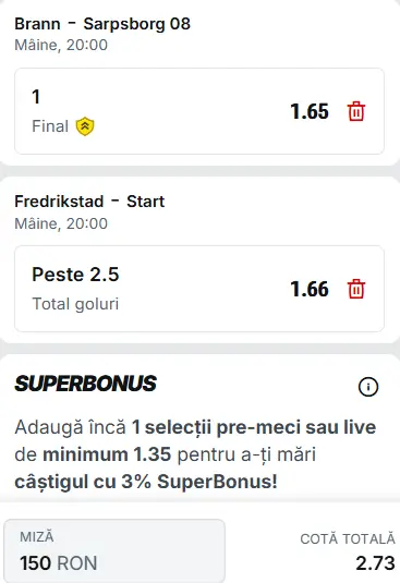 Biletul zilei fotbal 29.05.2026