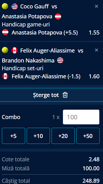 Biletul zilei tenis 30 mai 2026