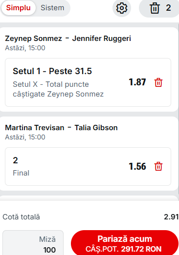 Biletul zilei tenis 5 mai 2026