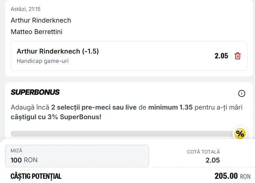 Cota 2 ATP Roland Garros la Superbet francezul se simte mai bine pe acest tip de suprafață de joc lentă