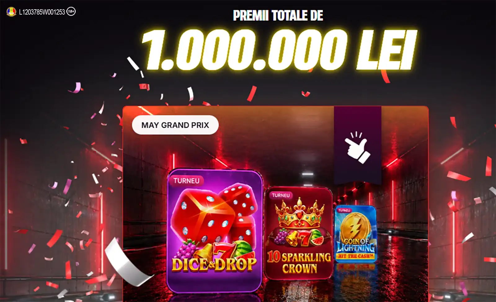 May Grand Prix la Superbet - turnee zilnice cu premii de până la 1.000.000 lei