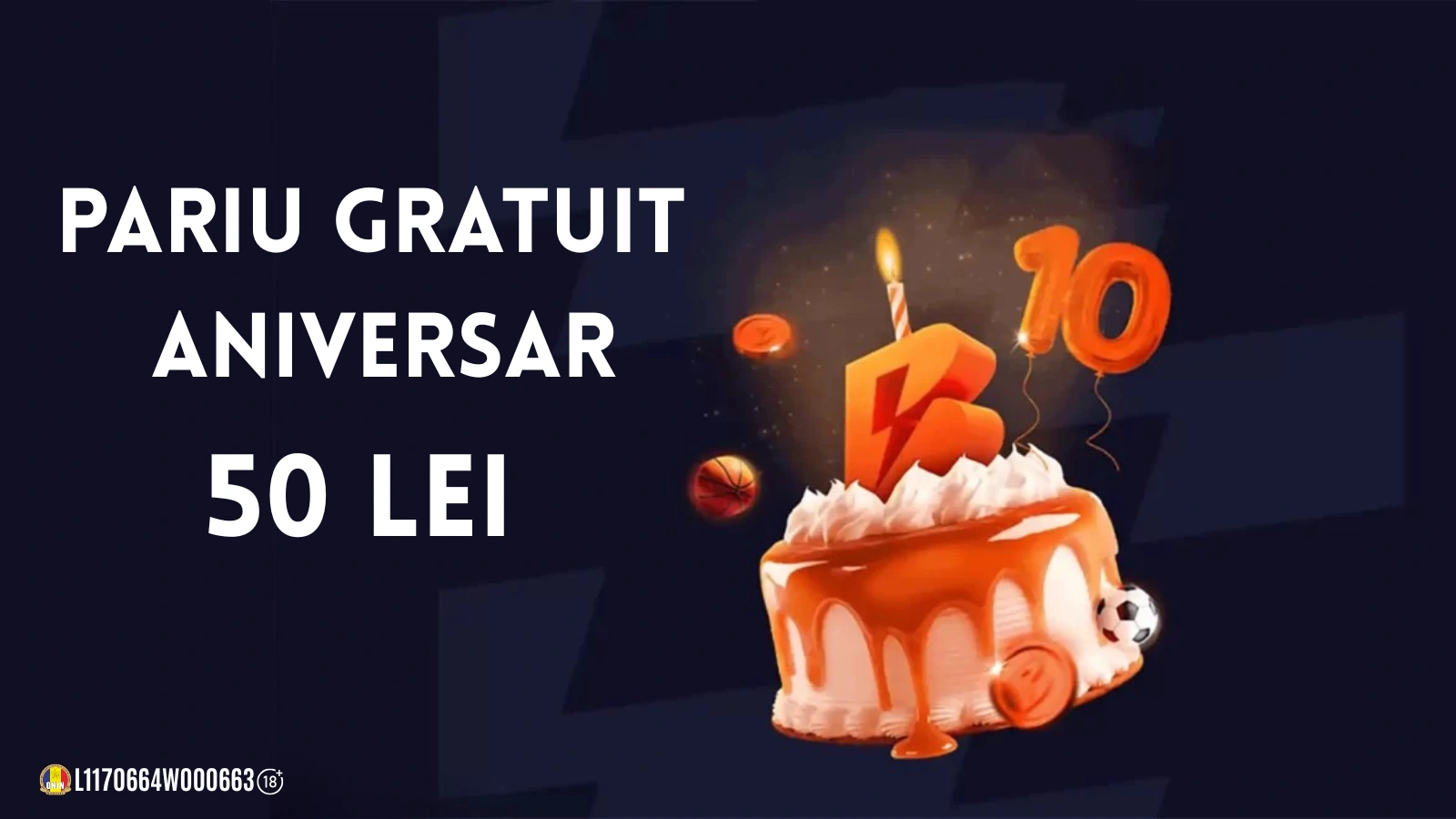Pariu Gratuit Aniversar la Betano în valoare de 50 lei, doar astăzi, 27 mai 2026