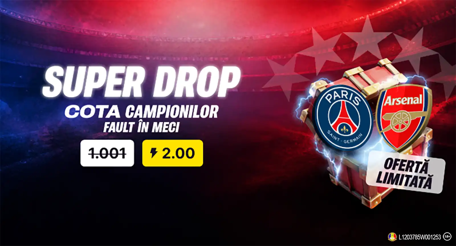 Super Drop în finala Champions League - Cotă 2.00 pentru un singur fault în meci
