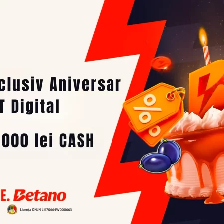 Turneul Exclusiv Aniversar EGT Digital la Betano – Premii de 200.000 lei pentru jucători