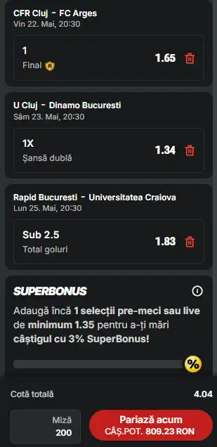 Biletul ultimei etape din play-off-ul Superligii