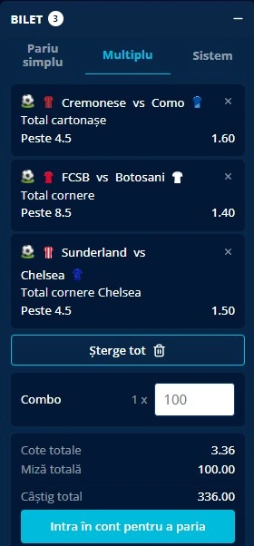 Biletul zilei din fotbal la Mr Bit 24.05.2026
