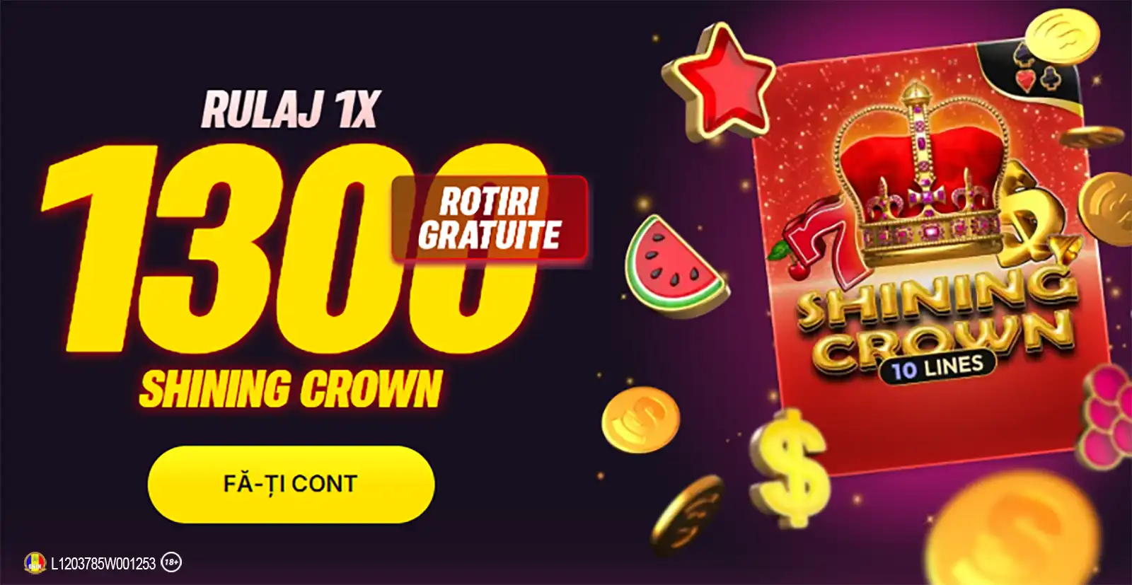 Bonus fără depunere la Superbet: până la 1.300 rotiri gratuite cu rulaj 1X
