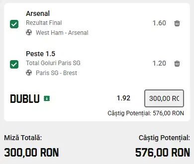 Cota 2 din fotbal 10 mai 2026