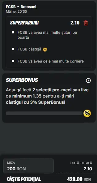 Cota 2 din fotbal 24.05.2026