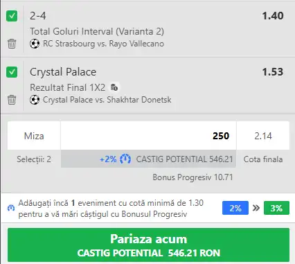 Cota 2 din semifinalele Conference League