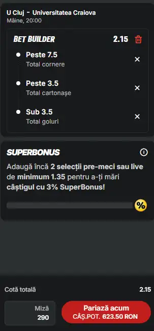 Cota 2 în Cupa României 13.05.2026