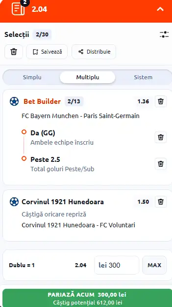 Cota 2 din fotbal 6 mai 2026