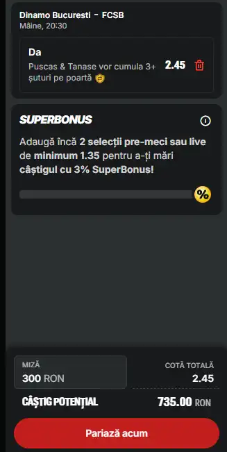 Cota 2 pe șuturi 29.05.2026