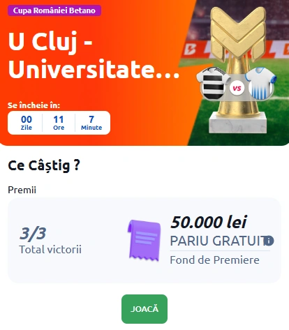 întrebări Betano Master U cluj vs u craiova