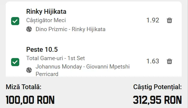 Biletul zilei ATP Queens din 13 iunie 2026