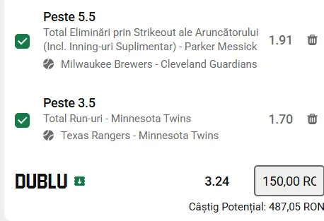 Biletul zilei baseball 18 iunie 2026