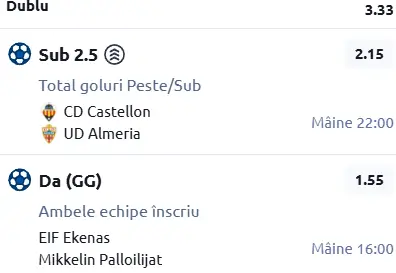 Biletul zilei fotbal 06.06.2026