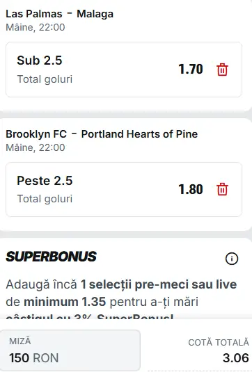 Biletul zilei fotbal 07 iunie 2026