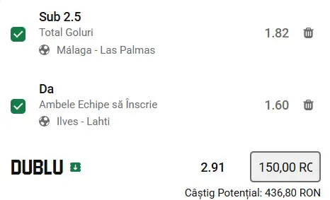 Biletul zilei fotbal 10 iunie 2026