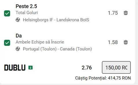 Biletul zilei fotbal 11.06.2026