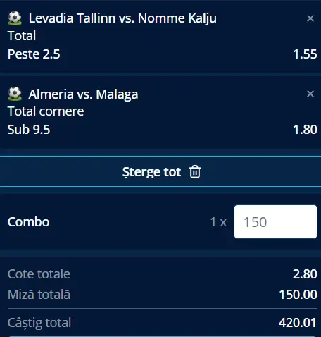 Biletul zilei fotbal 20.06.2026