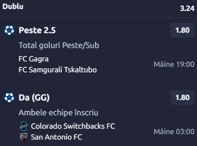 Biletul zilei fotbal 25 iunie 2026