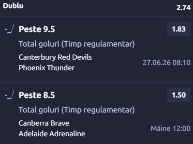 Biletul zilei hochei 27 iunie 2026