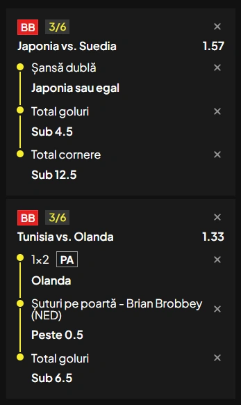 Biletul zilei la Topbet din fotbal. Olanda poate încheia grupa pe prima poziție, 26.06.2026