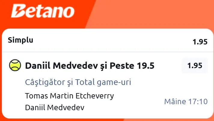 Cota 2 ATP Halle Open din 16 iunie 2026 la Betano