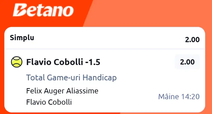 Cota 2 ATP Roland Garros la Betano italianul are prima șansă pe acest tip de suprafață de joc lentă (zgura)