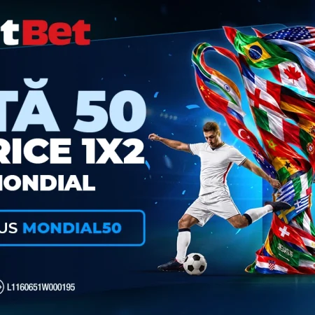 Cota 50 la orice pariu 1X2 pe Mondial