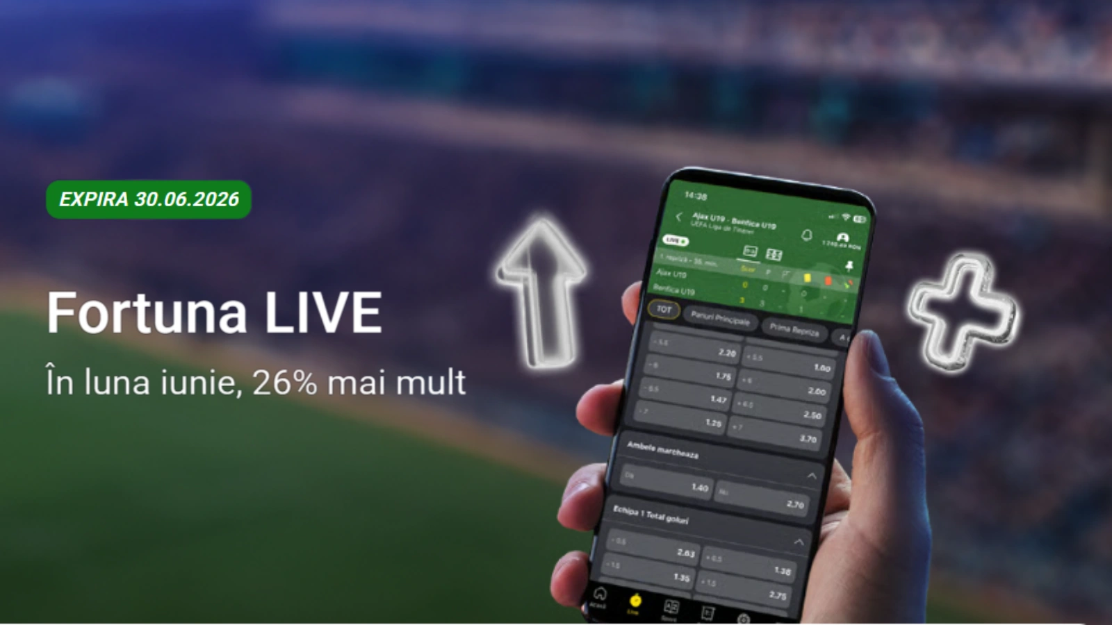 Fortuna Live – Cotă Mărită 26%