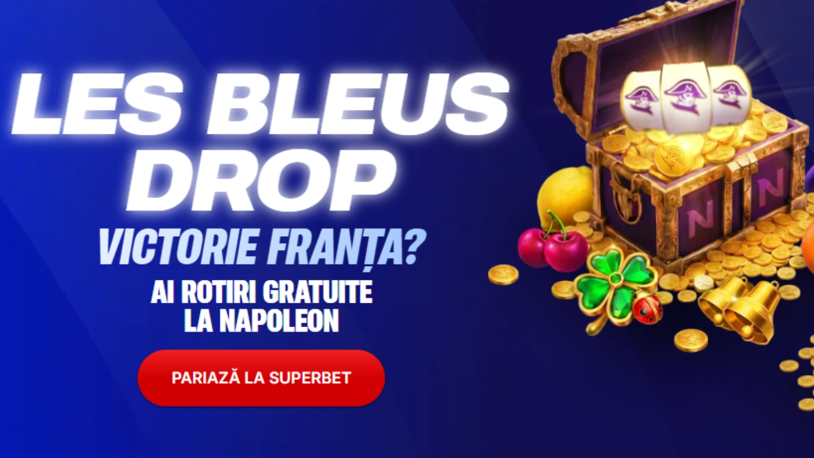 Les Bleus Drop – 26 Rotiri Gratuite după fiecare victorie a Franței