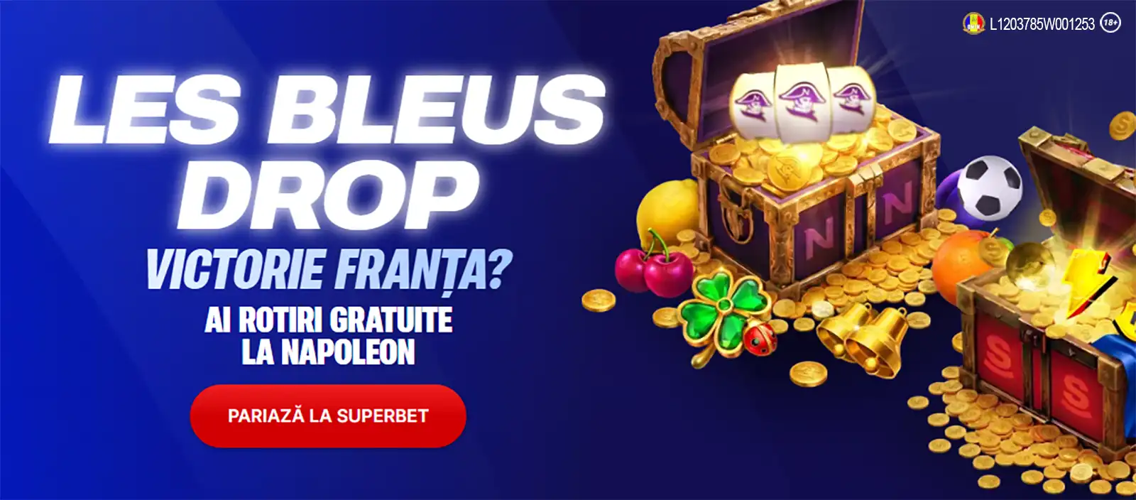 Pariază antepost pe CM 2026 la Superbet și câștigă Rotiri Gratuite la Napoleon cu victoriile Franței