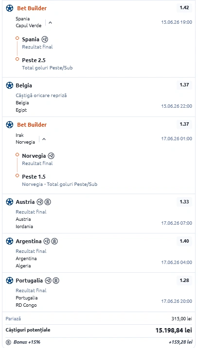 Biletul primei runde la Campionatul Mondial 11.06.2026