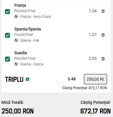Biletul Zilei din amicale generat cu AI 04.06.2026