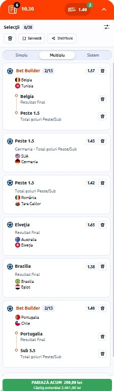 Biletul zilei din amicale internaționale 06.06.2026