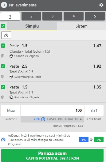 Biletul zilei din fotbal la Winbet 03.06.2026