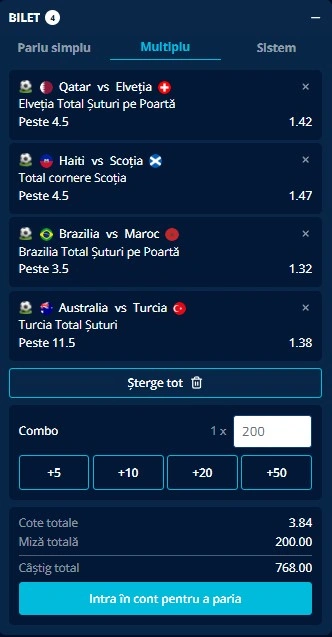 Biletul zilei din Pariuri Speciale 13 iunie 2026