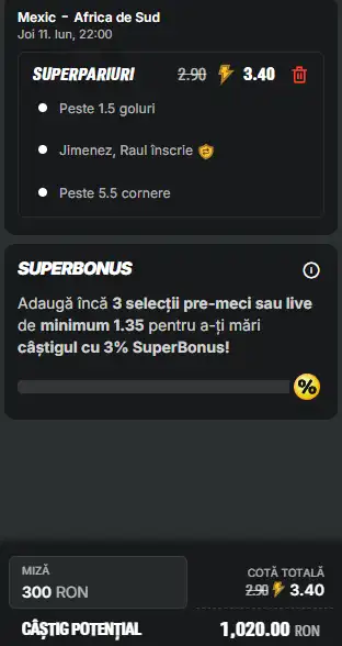 Biletul Zilei în meciul de deschidere la Cupa Mondială