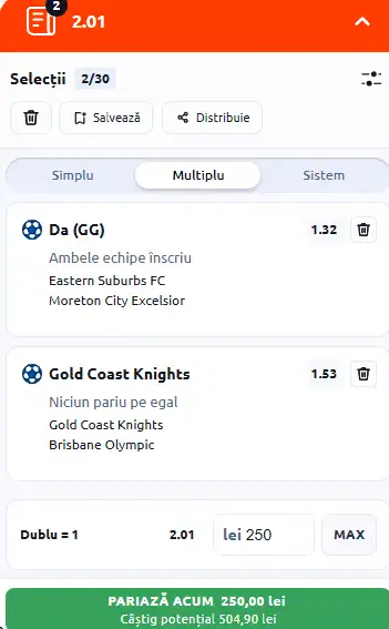 Cota 2 din fotbal azi 05.04.2026