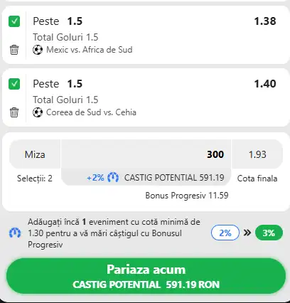 Cota 2 la Winbet 11.06.2026