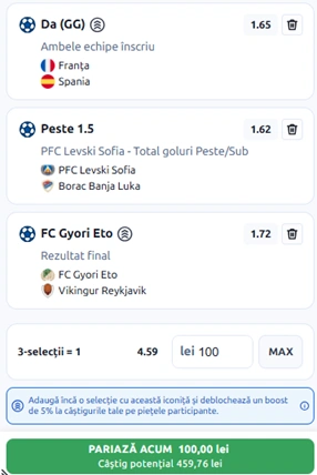 Biletul Zilei din fotbal 14 iulie 2026