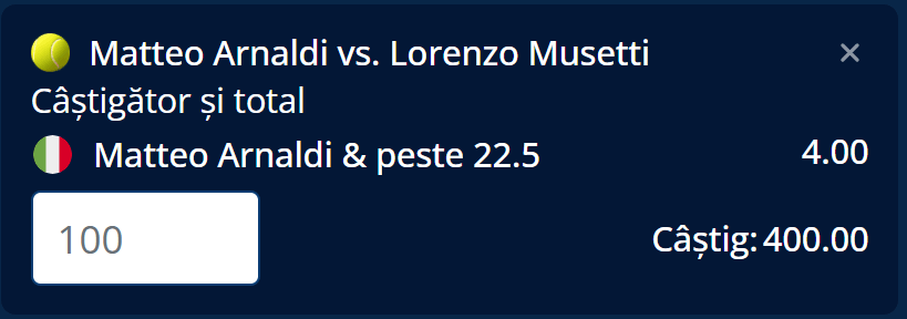 Biletul zilei din Tenis 27 iulie 2026 de la ATP Washington Open la Mr Bit