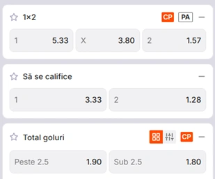 Cote pariuri U Cluj vs Dynamo Kiev la Zinx