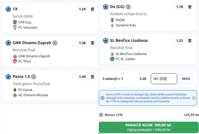 Biletul Săptămânal generat de AI