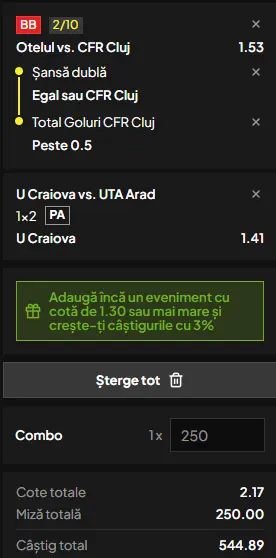Cota 2 din Superliga 18.07.2026