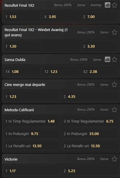 Cote pariuri Columbia vs Ghana oferite de Winbet